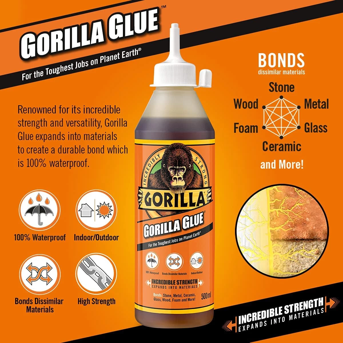 Gorilla Glue Original 250 Ml 2 Gorilla Glue Original 250 Ml – Image 2
