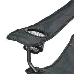 Fauteuil Camping ACIER Gris Noir 8 Fauteuil Camping ACIER Gris Noir -Aventure Soldes fauteuil acier gris noir 2