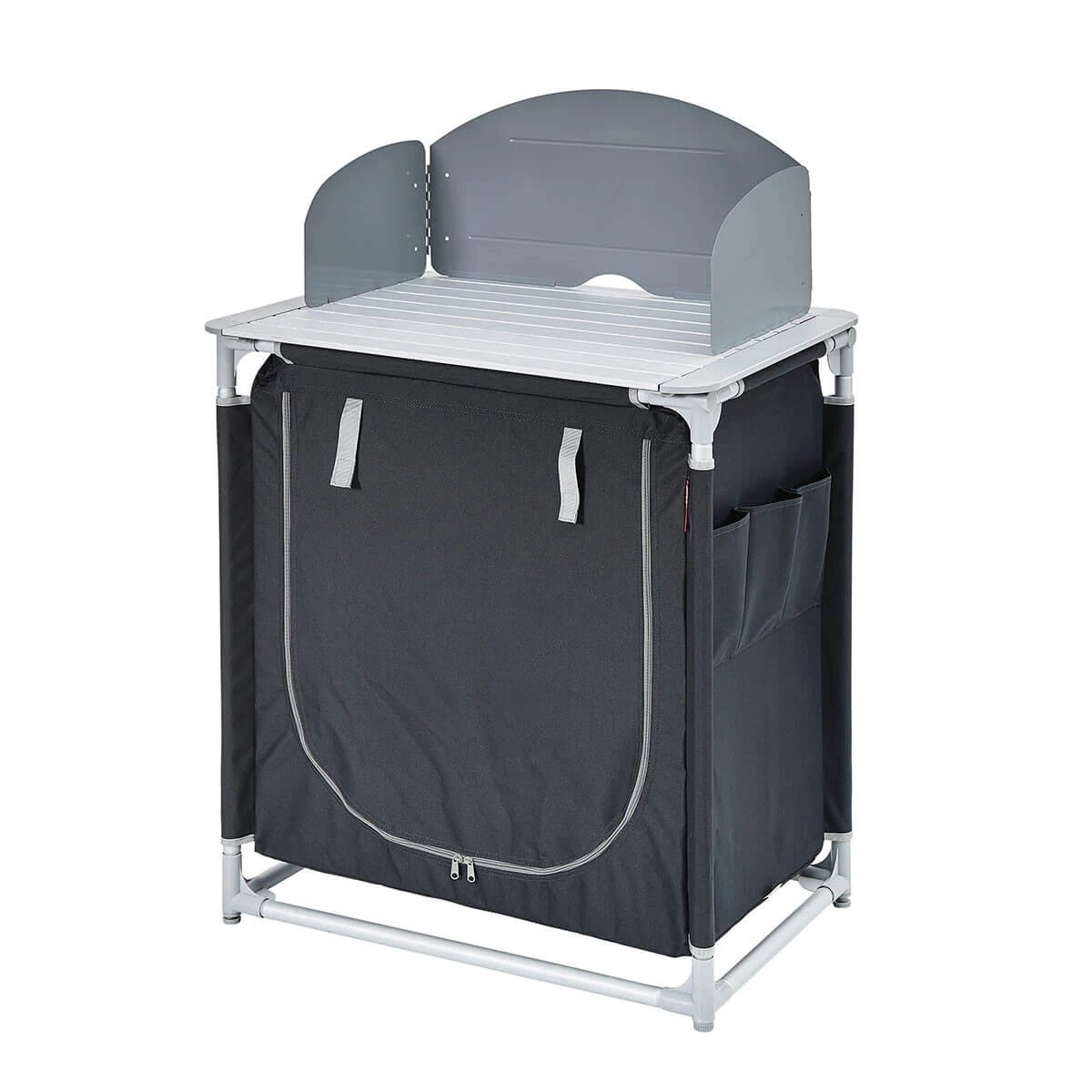 Meuble De Cuisine Simple Gris/noir 2 Meuble De Cuisine Simple Gris/noir – Image 2