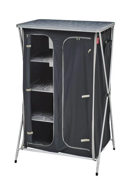 Meuble De Rangement Avec Penderie Gris/noir 3 Meuble De Rangement Avec Penderie Gris/noir – Image 3