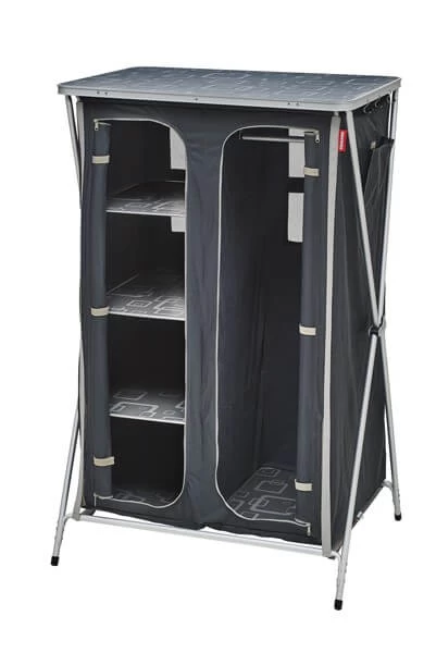 Meuble De Rangement Avec Penderie Gris/noir 1 Meuble De Rangement Avec Penderie Gris/noir