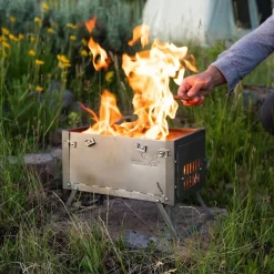 Winnerwell Fastfold Titanium Camping Stove -Aventure Soldes poele winnerwell fastfold titanium camping stove 52