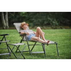 Fauteuil Camping Alu Dossier Haut SLIM Moka -Aventure Soldes product 5